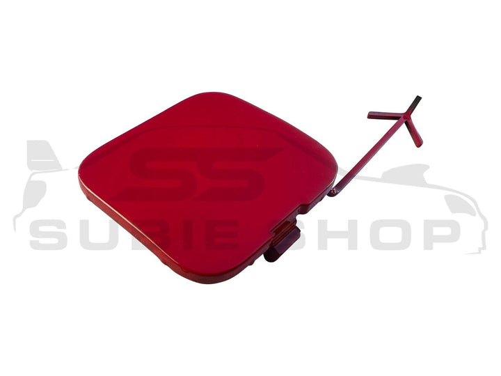 GENUINE Subaru VA WRX Sti 2015 -21 Rear Bumper Bar Tow Hook Cap Cover Red C7P