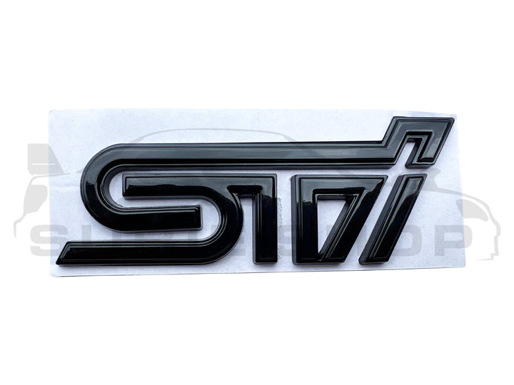 Metal 'STi' Rear Tailgate Decal Badge Emblem For Subaru Impreza WRX STi / BRZ +