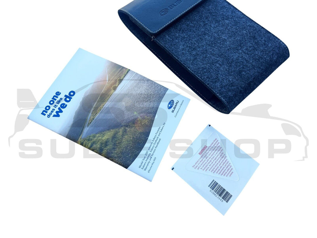 GENUINE Subaru Outback BT 21 -23 Factory Owners Manual Log Book Wallet Set Pouch