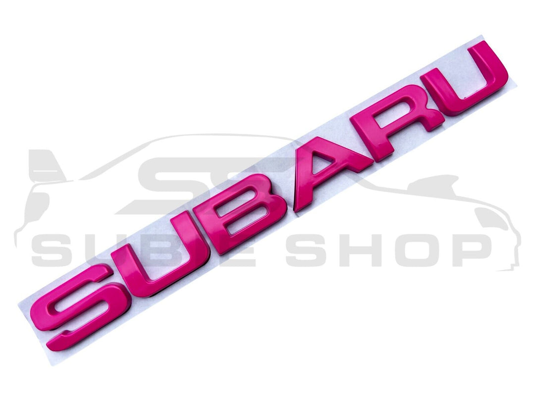 Metal 'SUBARU' Rear Tailgate Decal Badge Emblem For Subaru Impreza WRX Forester