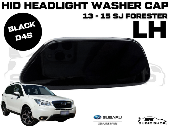 New Genuine Headlight Black D4S Washer Cap Cover 2013 - 15 Subaru Forester SJ LH