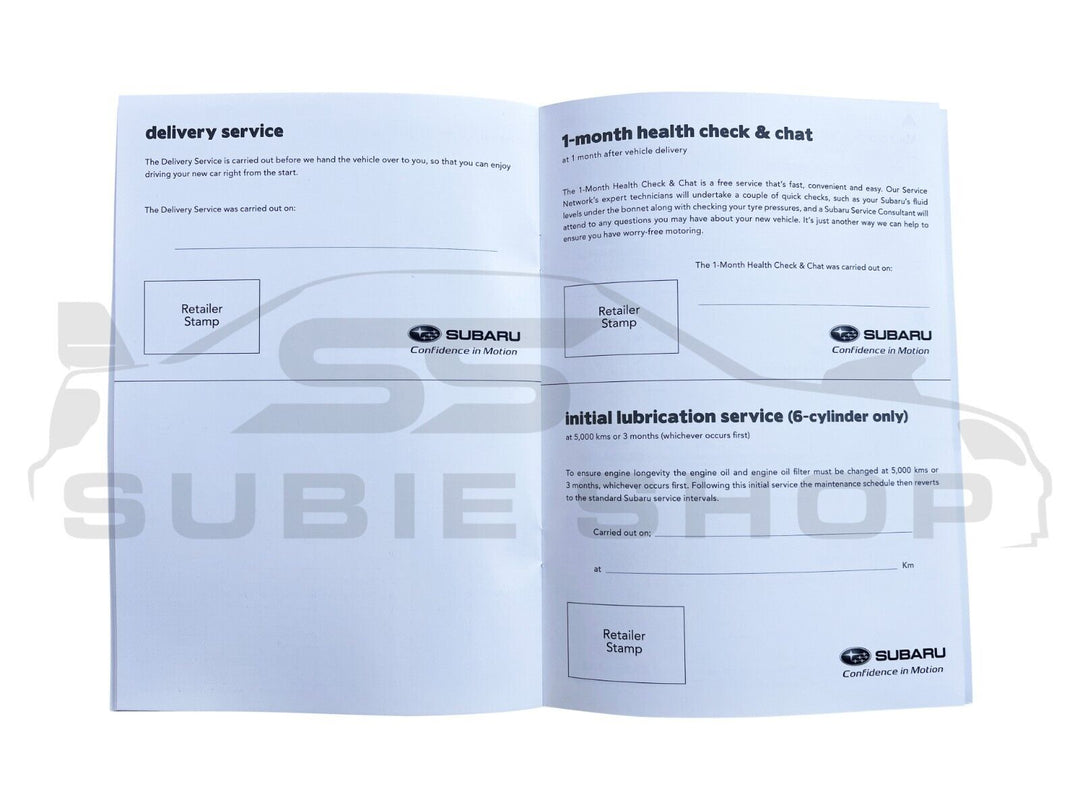 GENUINE Subaru WRX STi 17-21 VA Factory Owners Manual Log Book Wallet Set Pouch