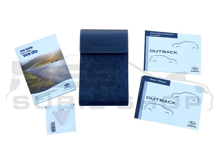 GENUINE Subaru Outback BT 21 -23 Factory Owners Manual Log Book Wallet Set Pouch