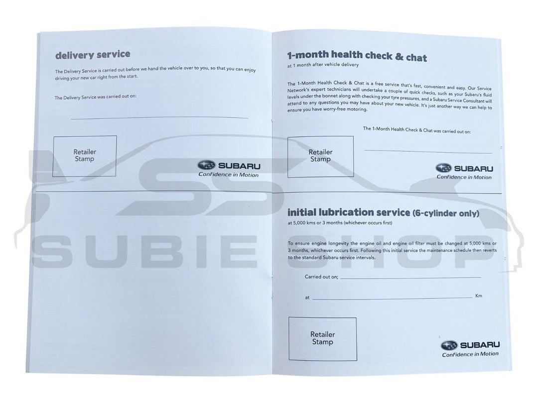 GENUINE Subaru WRX STi 15-17 VA Factory Owners Manual Log Book Wallet Set Pouch