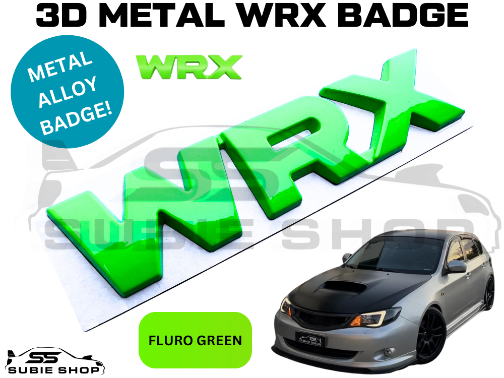 Metal 'WRX' Rear Tailgate / Hatch Decal Badge Emblem For Subaru Impreza WRX STi