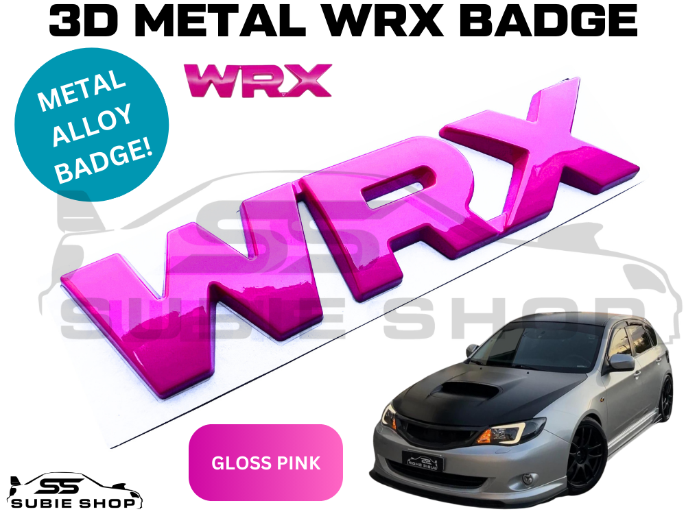 Metal 'WRX' Rear Tailgate / Hatch Decal Badge Emblem For Subaru Impreza WRX STi