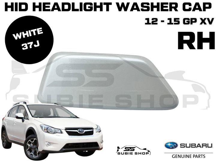 New GENUINE Subaru XV GP 12-15 Headlight Bumper Washer Cap Cover Right White 37J