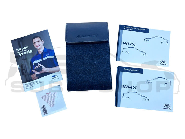 GENUINE Subaru WRX VB Sed 22 -24 Factory Owners Manual Log Book Wallet Set Pouch