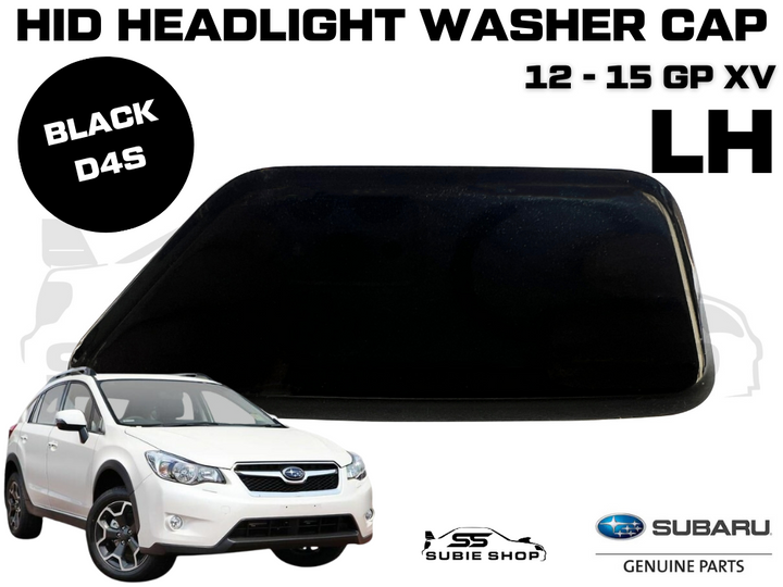 New GENUINE Subaru XV GP 12-15 Headlight Bumper Washer Cap Cover Left Black D4S