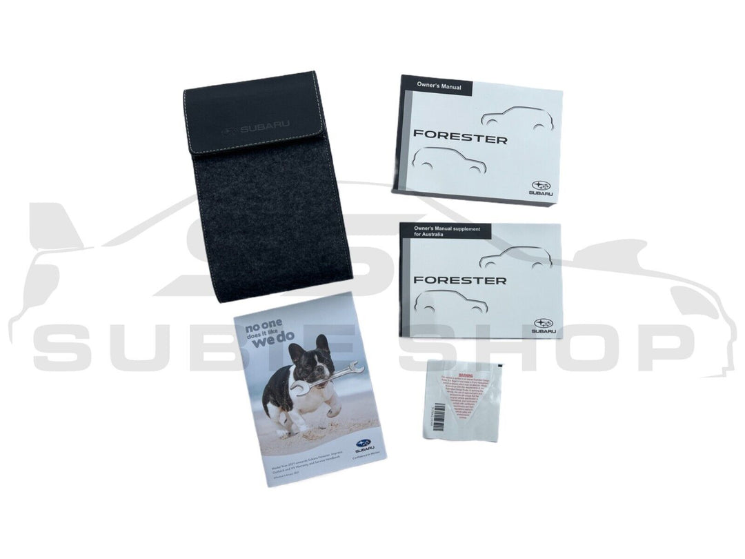 GENUINE Subaru Forester SK 21-24 Factory Owners Manual Log Book Wallet Set Pouch