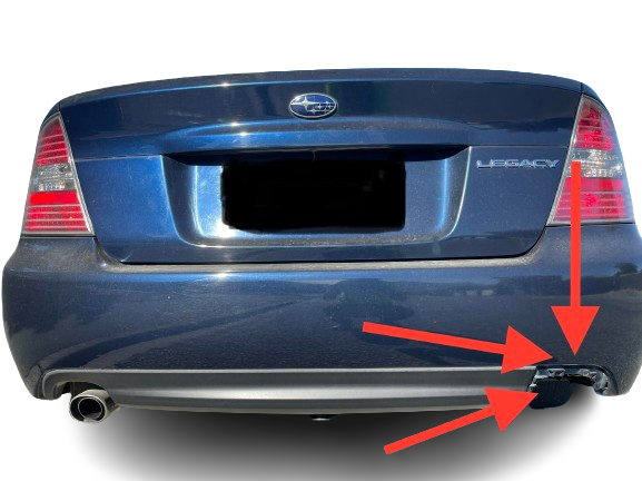 New Genuine Subaru Liberty Sedan 03-06 Rear Bumper Bar Exhaust Cover Trim Insert