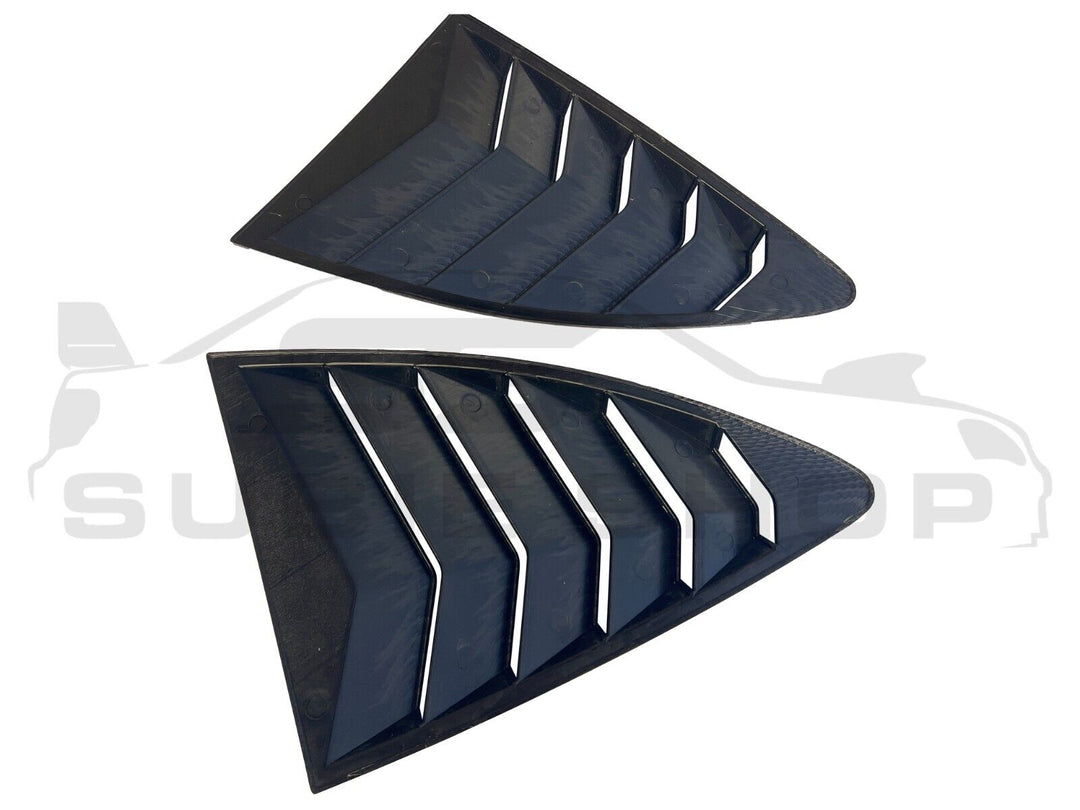 Side Rear Window Louvers Pair Trim For 13 - 20 Subaru BRZ Toyota 86 Carbon Fiber