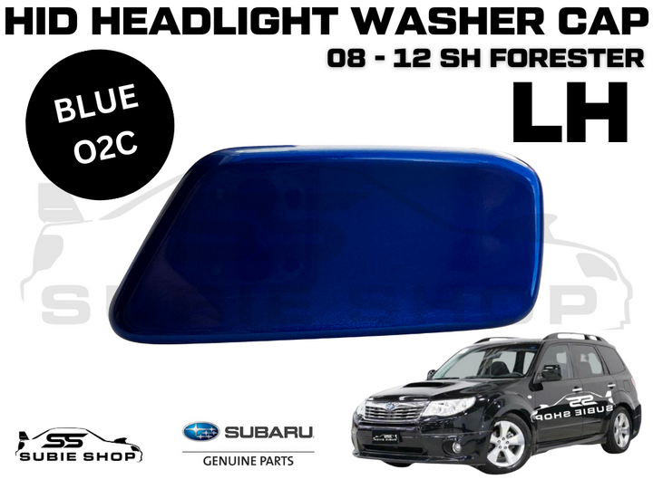 New Genuine Headlight Blue 02C Washer Cap Cover 2008 - 12 Subaru Forester SH LH