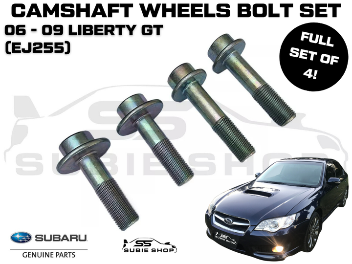 GENUINE Subaru Liberty 06 -09 EJ255 Camshaft Cam Intake / Exhaust Wheel Bolt Set