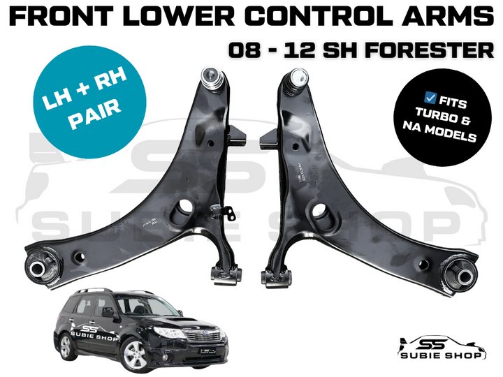 Right Left Front Lower Control Arms Bush for Subaru Forester SH XT 2008 - 2012