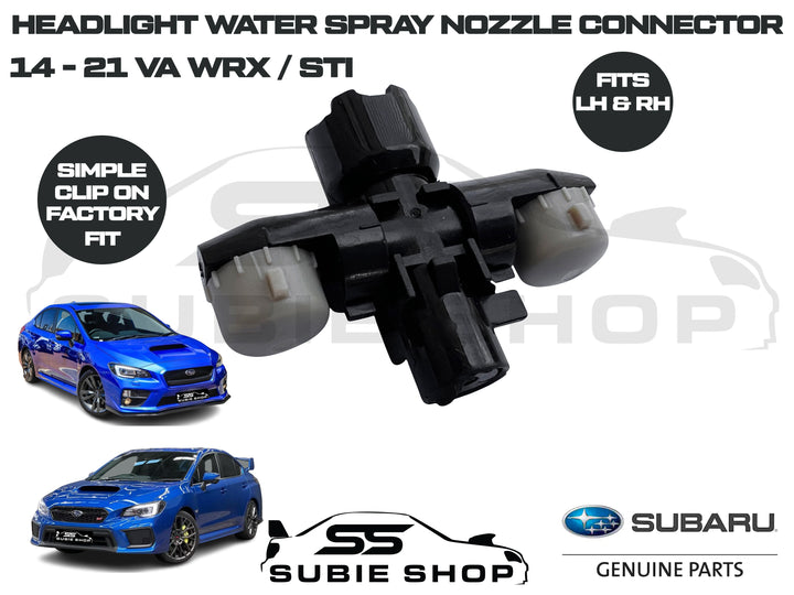 Headlight Washer Cap Water Jet Nozzle Connector For 2015 + Subaru VA WRX & STi