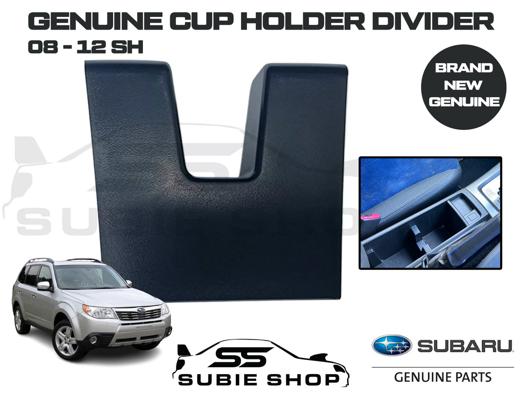 Subaru Forester 2008 - 12 SH Centre Console Trim Black Cup Holder Insert Divider