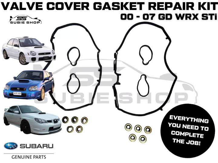 GENUINE Subaru Impreza GD STi Engine Valve Tapper Rocker Cover Gasket Seals Set