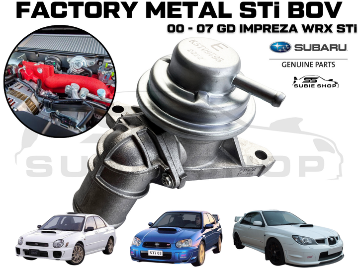 GENUINE OEM Subaru Impreza WRX STi 00 - 07 Turbo BOV Metal Blow Off Bypass Valve