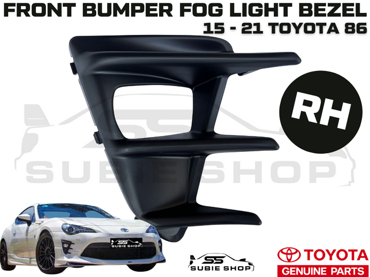 New GENUINE Toyota 86 15 - 21 Front Fog Light Lamp Bezel Cover Surround Right RH