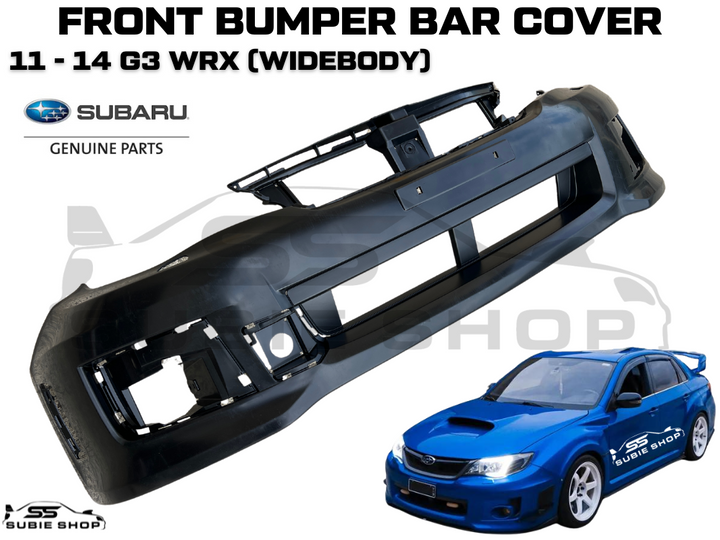 Genuine Subaru Impreza G3 WRX 11 - 14 Wide Body Front Bumper Bar Cover Unpainted