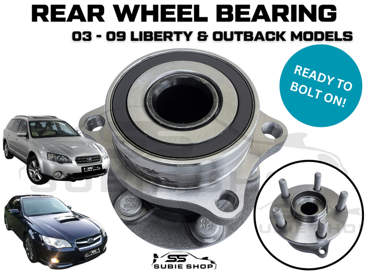 New Rear Wheel Bearing Hub Assembly for Subaru Liberty Outback Gen 4 2003 - 09