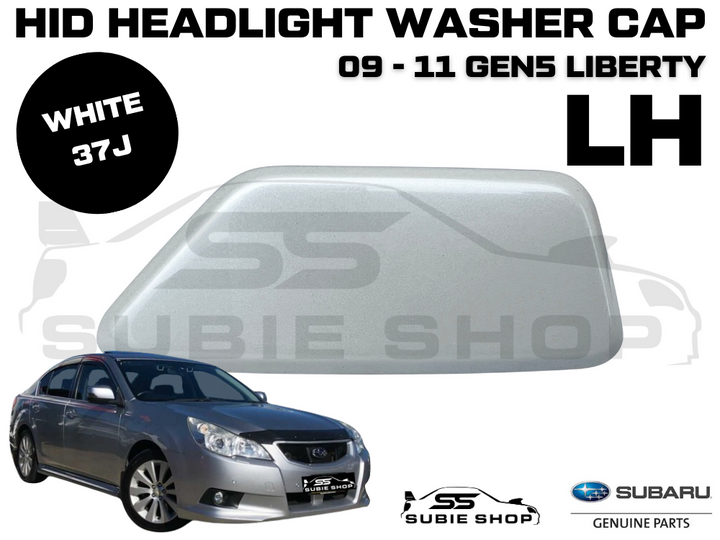 New Genuine Headlight Washer Cap Cover 09 - 11 Subaru Liberty White 37J Left LH