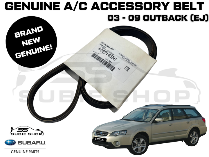 New Genuine OEM Subaru Outback EJ25 2003 - 2009 AC Air Con Conditioning Belt