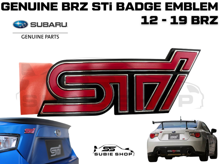 NEW OEM Genuine JDM Subaru BRZ Toyota 86 Red TS STI 13-19 Boot Badge Logo Emblem