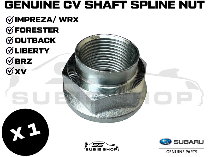 New GENUINE Subaru Liberty Forester Outback Impreza BRZ 86 XV CV Spline Axle Nut