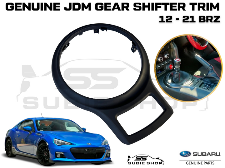 New Genuine Factory Black JDM Shifter Cover Console Trim 2012 -21 Subaru BRZ ZC6