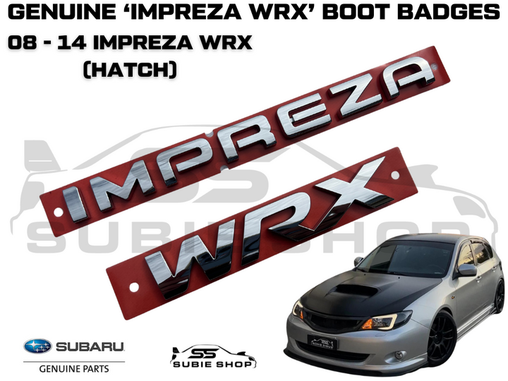 NEW Genuine OEM Subaru Impreza G3 Hatch WRX 8-14 Boot Letters Badge Decal Emblem