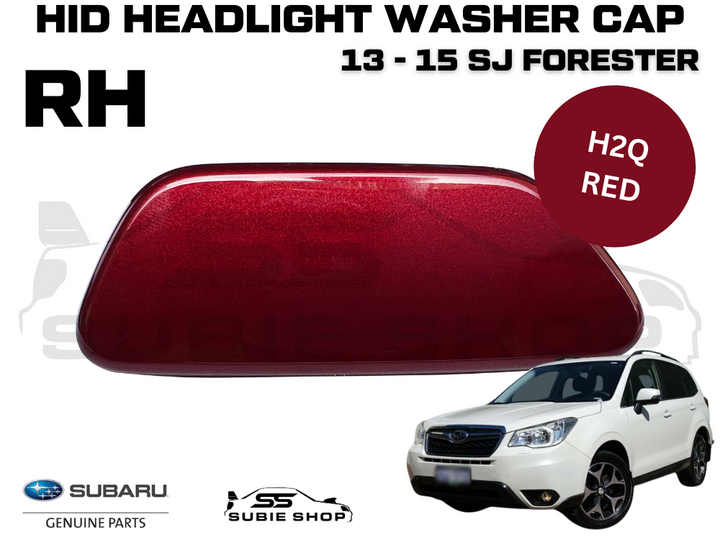 New Genuine Headlight Washer Cap Cover 13 - 15 Subaru Forester SJ RH Red H2Q