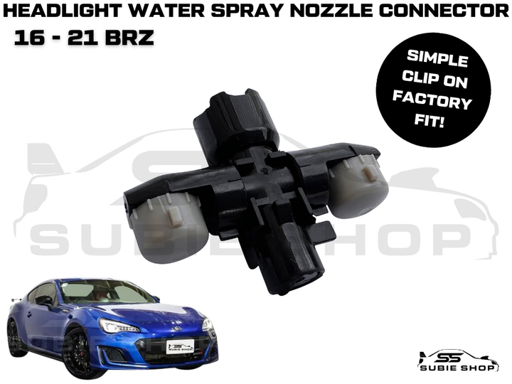 New HID Headlight Washer Cap Water Jet Spray Nozzle Piece For 16 - 21 Subaru BRZ