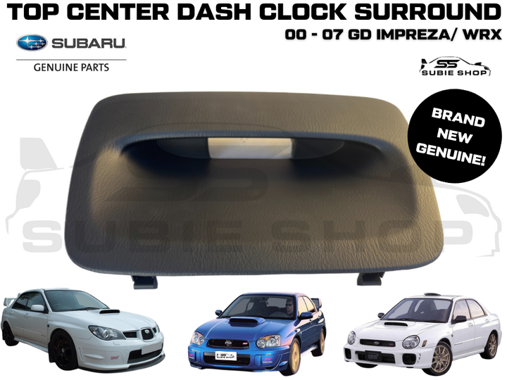 New GENUINE Subaru Impreza GD WRX STi 00-07 Dash Clock Surround Trim Panel Cover