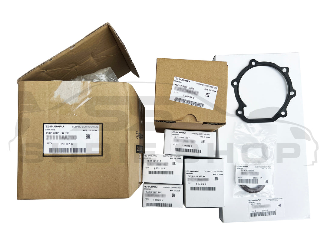 Genuine OEM Subaru Forester SH 2008 - 10 SOHC Timing Belt Water Pump Thermostat Kit