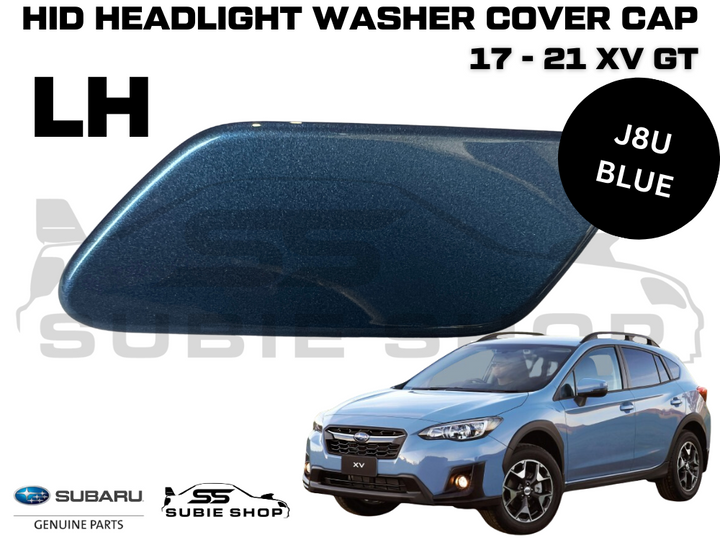 New GENUINE Subaru XV GT 17-20 Headlight Bumper Washer Cap Cover Left Blue J8U