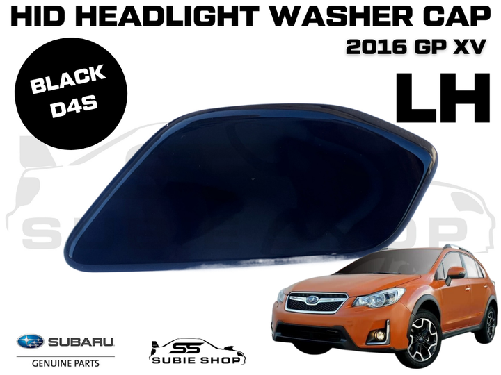 New GENUINE Subaru XV GP 2016 Headlight Bumper Washer Cap Cover Left Black D4S