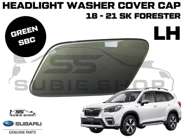 New Genuine Subaru Forester SK Headlight Washer Cap Cover 18 - 21 Left Green SBC