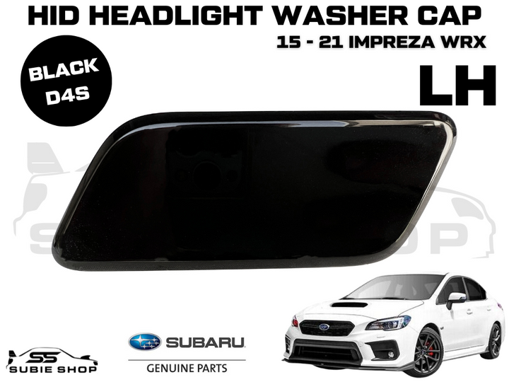 New Genuine Headlight Black Washer Cap Cover 15 -17 Subaru Impreza VA WRX STi LH