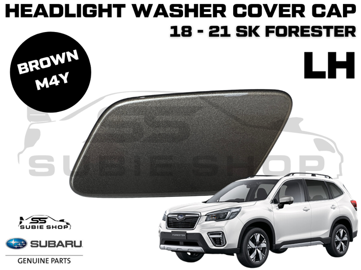 New Genuine Subaru Forester SK Headlight Washer Cap Cover 18 - 21 Left Brown M4Y