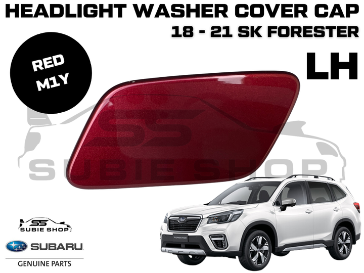 New Genuine Subaru Forester SK Headlight Washer Cap Cover 18 - 21 Left Red M1Y