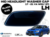 New Genuine Headlight Black Washer Cap Cover 17-21 Subaru Impreza VA WRX STi LH