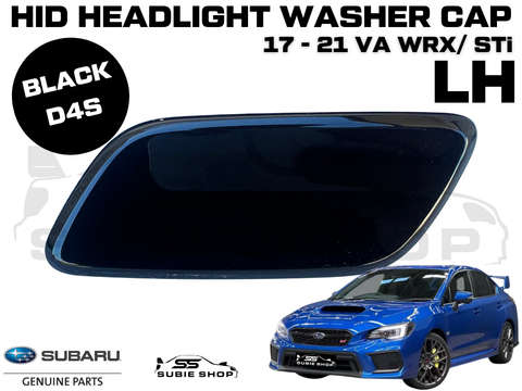 New Genuine Headlight Black Washer Cap Cover 17-21 Subaru Impreza VA WRX STi LH