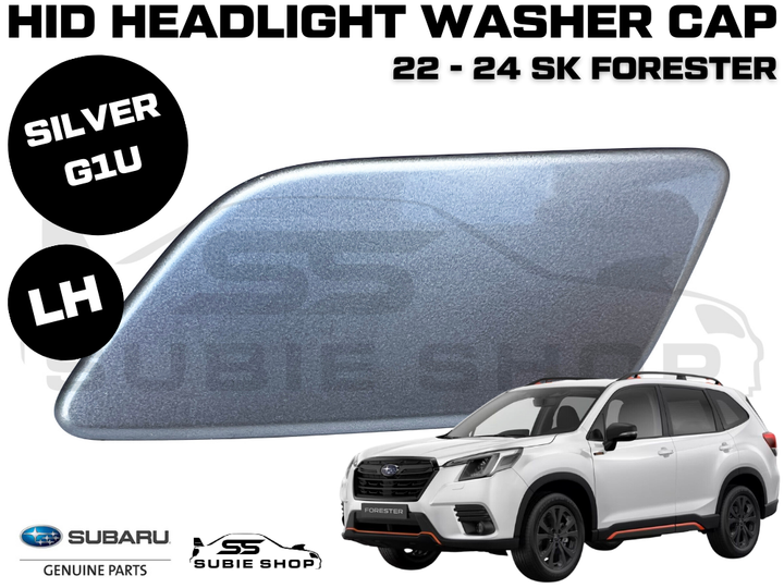 New Genuine Subaru Forester SK Headlight Washer Cap Cover 22 -24 Left Silver G1U