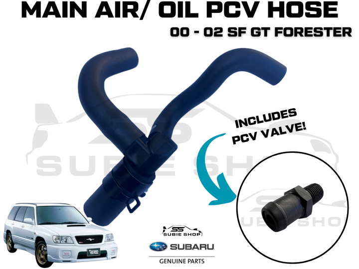 Genuine Subaru Forester SF GT Turbo EJ 00 - 02 Main PCV Vacuum Air Oil Hose Pipe