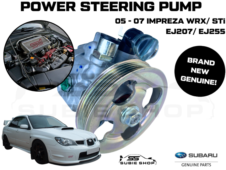 New Genuine Subaru Impreza GD WRX STi Turbo Power Steering Pump EJ255 2.5L 05-07