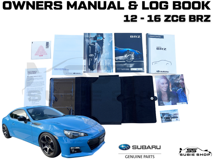 GENUINE Subaru BRZ 12-16 ZC6 Factory Owners Service Manual Log Book Wallet Pouch