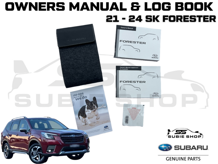 GENUINE Subaru Forester SK 21-24 Factory Owners Manual Log Book Wallet Set Pouch