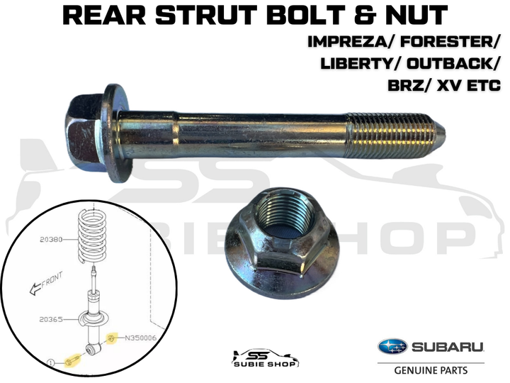 GENUINE Subaru Liberty Forester Outback Impreza BRZ 86 XV Rear Strut Bolt Nut